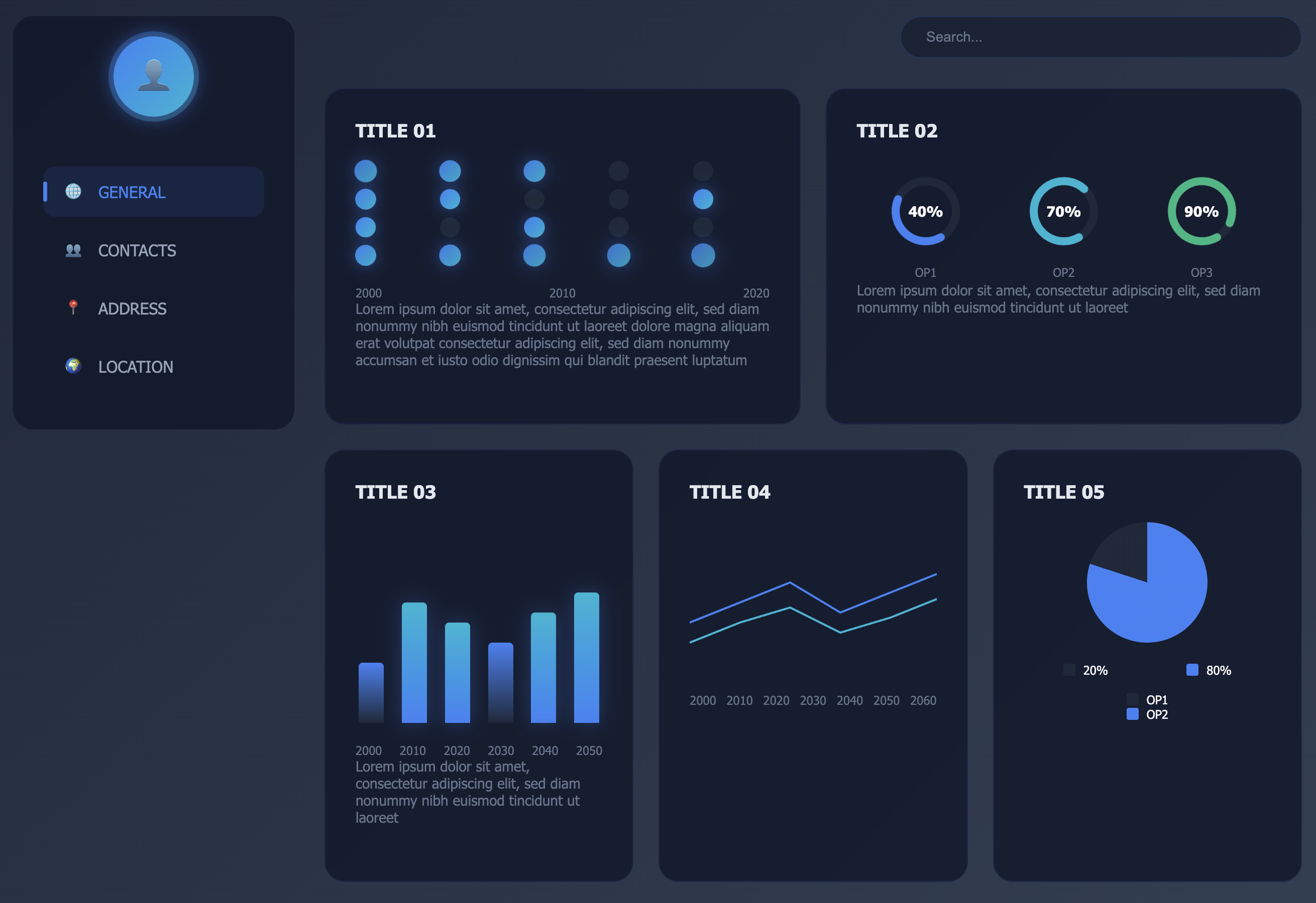 Dark Analytics Dashboard
