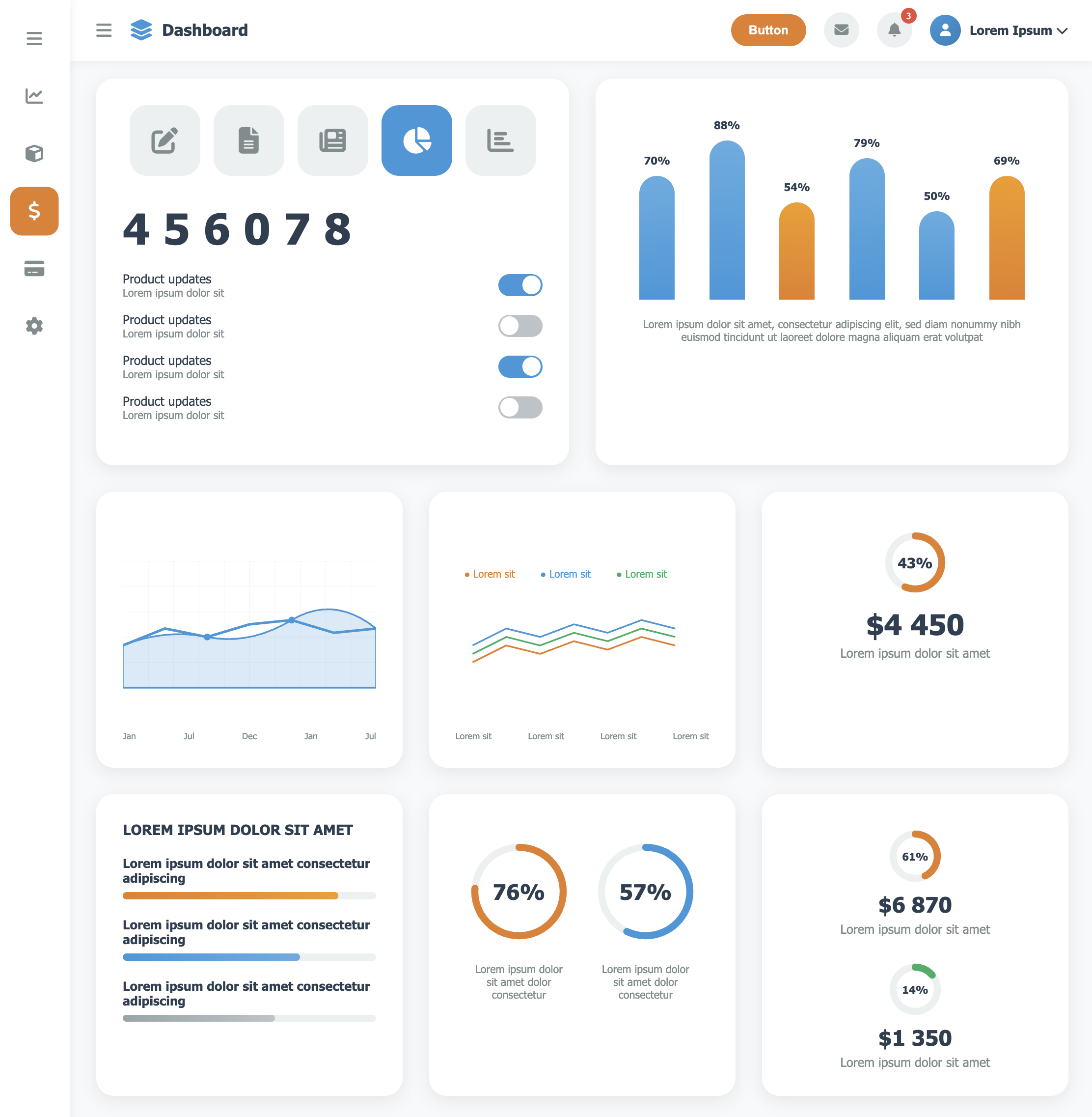 Clean Modern Dashboard